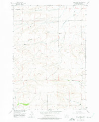 Download a high-resolution, GPS-compatible USGS topo map for Wheat Basin SW, MT (1975 edition)
