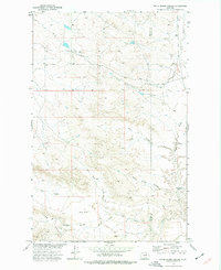 Download a high-resolution, GPS-compatible USGS topo map for White Horse Coulee, MT (1977 edition)