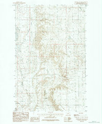 Download a high-resolution, GPS-compatible USGS topo map for Whitewater East, MT (1984 edition)