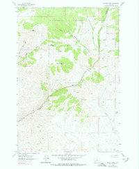 Download a high-resolution, GPS-compatible USGS topo map for Wickiup Creek, MT (1978 edition)