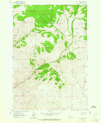 Download a high-resolution, GPS-compatible USGS topo map for Wickiup Creek, MT (1964 edition)