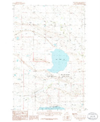 Download a high-resolution, GPS-compatible USGS topo map for Wild Horse Lake, MT (1986 edition)