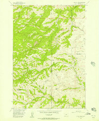 Download a high-resolution, GPS-compatible USGS topo map for Wildcat Draw, MT (1957 edition)