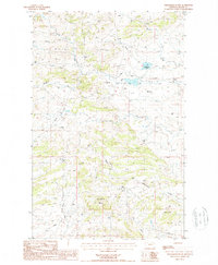 Download a high-resolution, GPS-compatible USGS topo map for Williamson Butte, MT (1987 edition)