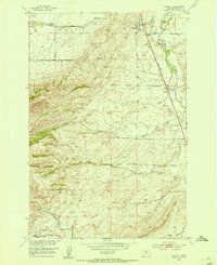 Download a high-resolution, GPS-compatible USGS topo map for Wilsall, MT (1953 edition)