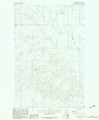 Download a high-resolution, GPS-compatible USGS topo map for Windy Butte, MT (1983 edition)