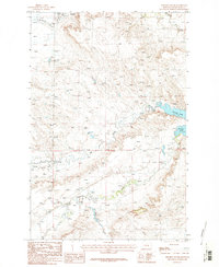 Download a high-resolution, GPS-compatible USGS topo map for Winnett South, MT (1986 edition)