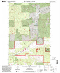 Download a high-resolution, GPS-compatible USGS topo map for Wolf Prairie, MT (2000 edition)