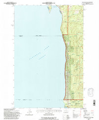 Download a high-resolution, GPS-compatible USGS topo map for Woods Bay, MT (1995 edition)