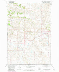 Download a high-resolution, GPS-compatible USGS topo map for Woody Mountain NW, MT (1980 edition)