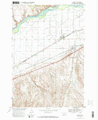Download a high-resolution, GPS-compatible USGS topo map for Worden, MT (1971 edition)