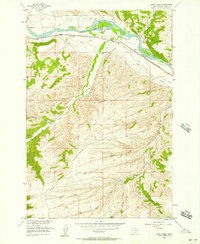 Download a high-resolution, GPS-compatible USGS topo map for Work Creek, MT (1957 edition)