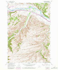 Download a high-resolution, GPS-compatible USGS topo map for Work Creek, MT (1982 edition)