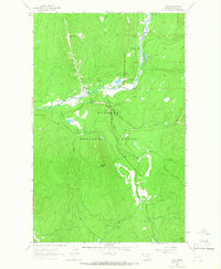 Download a high-resolution, GPS-compatible USGS topo map for Yaak, MT (1966 edition)