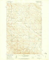 preview thumbnail of historical topo map of Rosebud County, MT in 1960