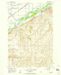 Download a high-resolution, GPS-compatible USGS topo map for Yegen, MT (1958 edition)