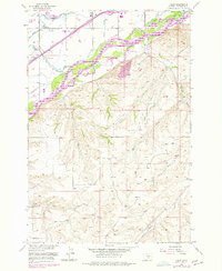 Download a high-resolution, GPS-compatible USGS topo map for Yegen, MT (1977 edition)