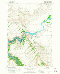 Download a high-resolution, GPS-compatible USGS topo map for Yellowtail Dam, MT (1967 edition)
