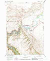 Download a high-resolution, GPS-compatible USGS topo map for Yellowtail Dam, MT (1983 edition)