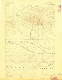 1893 Map of Big Snowy Mountain