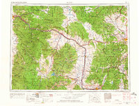1958 Map of Philipsburg, MT, 1968 Print
