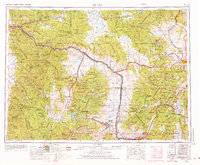 1958 Map of Anaconda, MT, 1975 Print