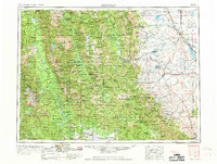 1962 Map of Choteau, MT