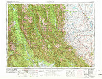 1955 Map of Choteau, MT, 1978 Print