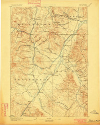 1893 Map of Dillon, 1901 Print