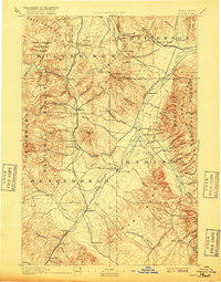 1893 Map of Dillon, 1917 Print