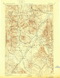 1893 Map of Dillon, 1929 Print