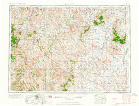 preview thumbnail of historical topo map of Ekalaka, MT in 1965