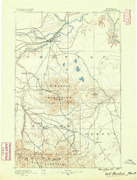 1890 Map of Fort Benton