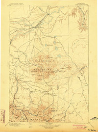 1897 Map of Fort Benton, MT, 1903 Print