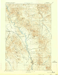 1886 Map of Fort Logan, 1914 Print
