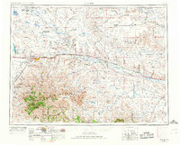1953 Map of Phillips County, MT, 1967 Print