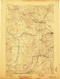 1893 Map of Helena, 1899 Print