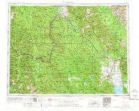 1957 Map of Kalispell, 1967 Print
