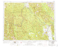 1957 Map of Kalispell, 1976 Print