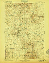 preview thumbnail of historical topo map of Meagher County, MT in 1902