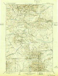 1902 Map of White Sulphur Springs, MT, 1932 Print