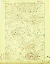 1886 Map of Little Belt Mts.