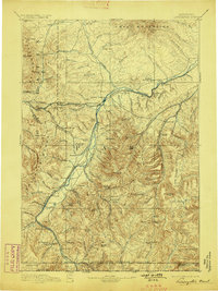 1893 Map of Livingston, 1898 Print