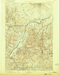 1893 Map of Livingston, MT, 1920 Print
