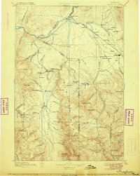 1895 Map of Three Forks, 1906 Print