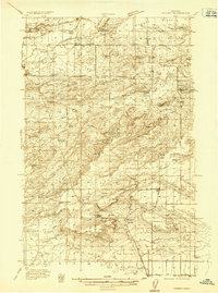 1936 Map of Dupuyer, MT