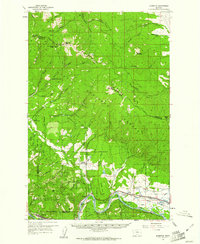 1959 Map of Alberton, MT, 1961 Print