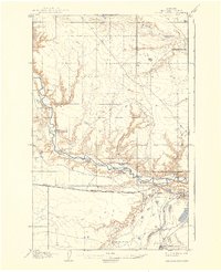 preview thumbnail of historical topo map of Hill County, MT in 1904