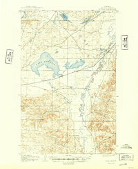 1905 Map of Bowdoin, 1949 Print