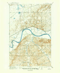 1914 Map of Brockton, 1949 Print